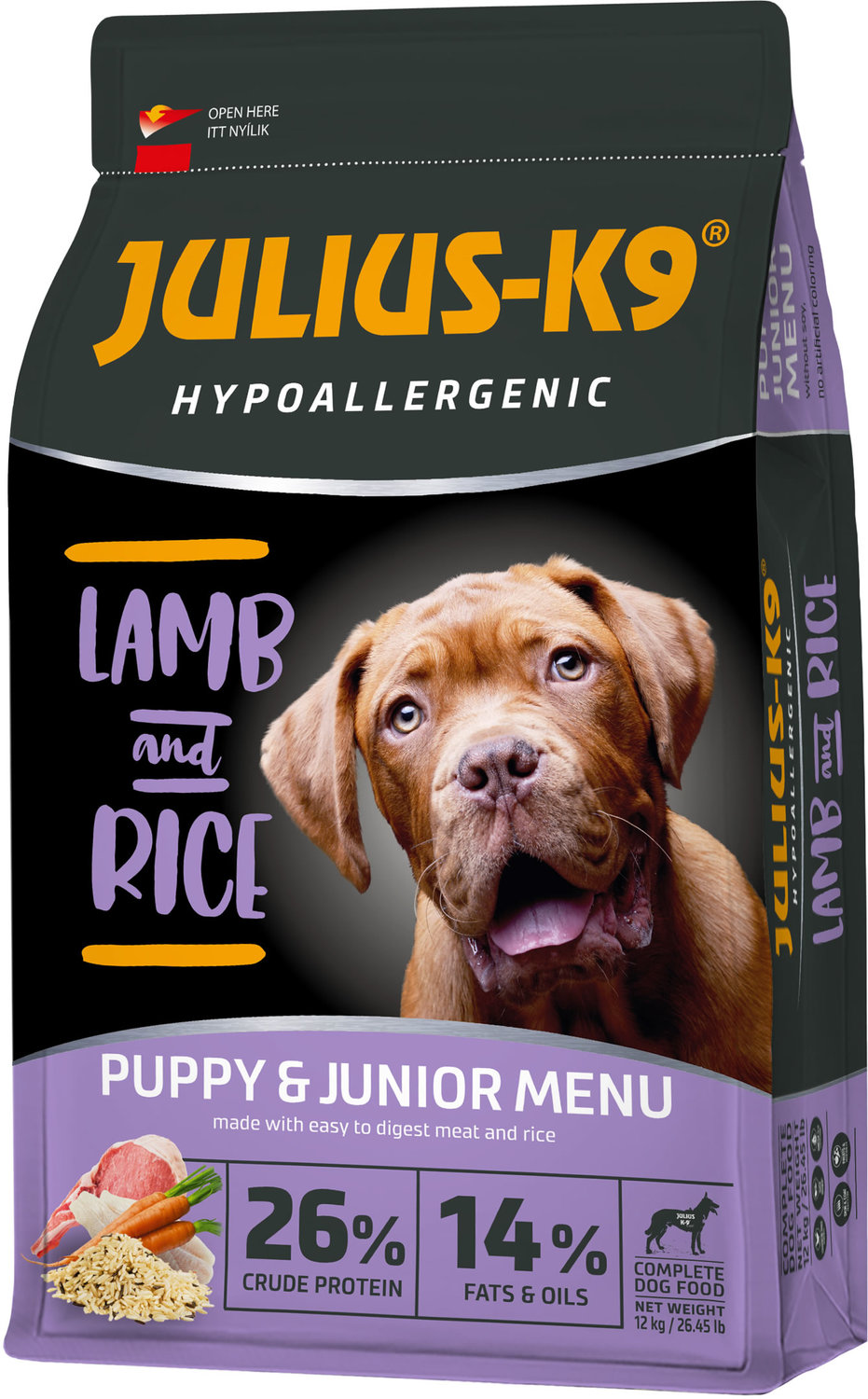 Julius-K9 Hypoallergenic Puppy & Junior Lamb & Rice