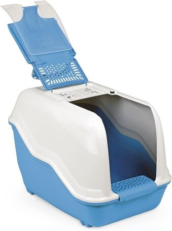 Netta Maxi kabrió tetős, könnyen tisztítható macska WC