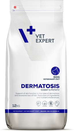 Vet Expert Dermatosis Dog - Nyulas és burgonyás hipoallergén kutyaeledel