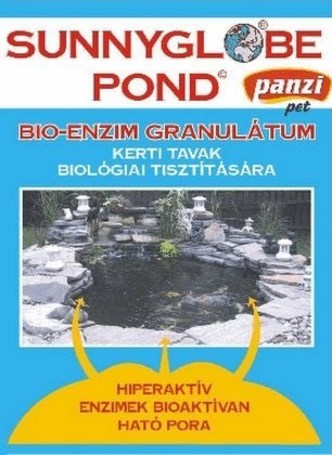 SunnyGlobe Pond bio-enzim granulátum kerti tavak biológiai tisztítására, fenékiszap lebontó hatással