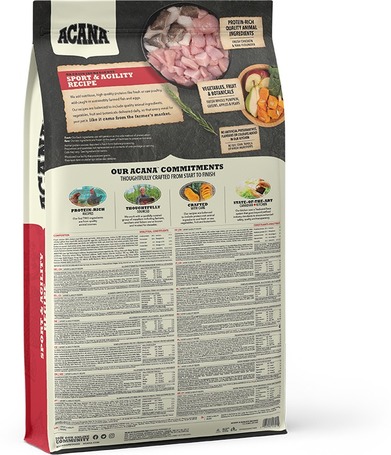 Acana Sport & Agility kutyatáp nagy fizikai igénybevételnek kitett kutyák számára