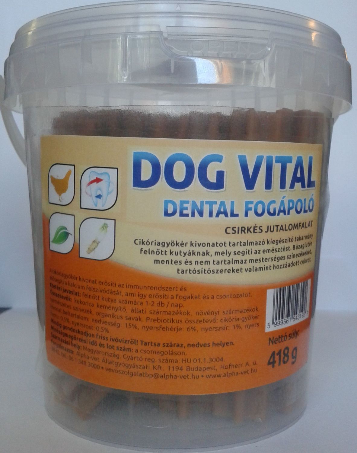 Dog Vital Dental recompense cu carne de pui pentru îngrijirea dinților