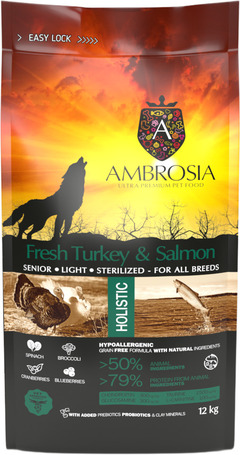 Ambrosia Dog Grain Free Senior, Light & Sterilized