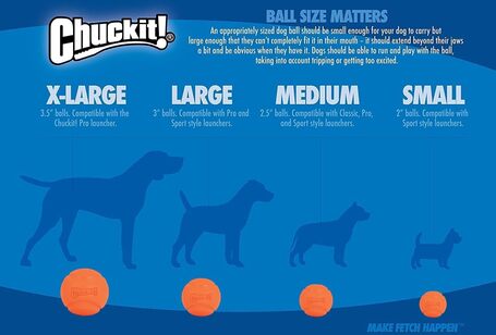 Chuckit! Max Glow Air Fetch Ball pakk