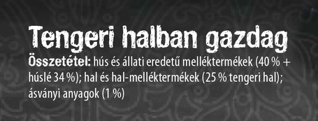 Leonardo tengeri halban gazdag konzerves macskaeledel