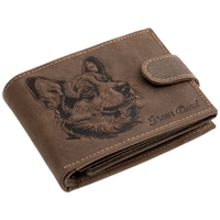GreenDeed portofel din piele naturală cu model de câine