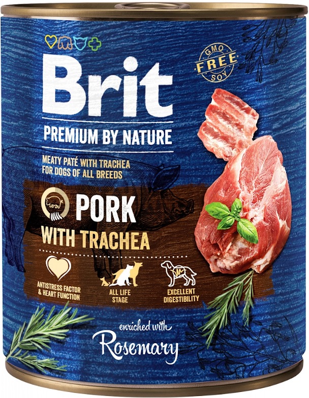 Conservă Brit Premium Pork with Trachea