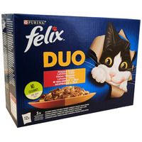 Felix Fantastic Duo hrană pentru pisici la pliculeț - Selecție de casă în aspic - Multipack