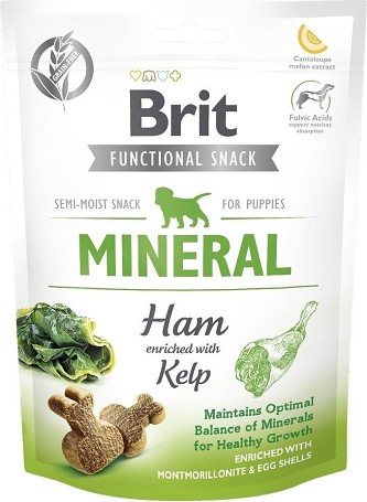 Brit Functional Snack Mineral Ham for Puppies félnedves kutyasnack