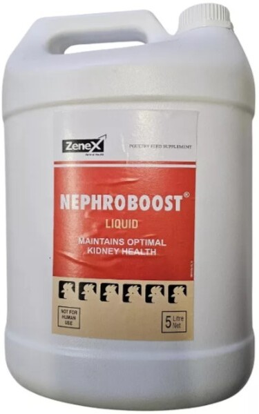 Nephroboost – lichid de băut pe bază de plante pentru protecția rinichilor la păsări.