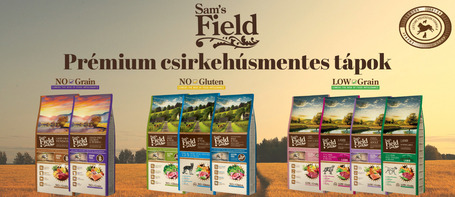 Válogatott, hipoallergén Sam’s Field megoldások csirkehúsra érzékeny kutyáknak🚫🐔