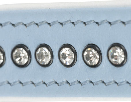 Trixie Active Comfort strasszköves bőrnyakörv varással