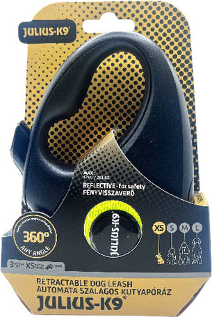 Julius-K9 automata szalagpóráz (Neon sárga)