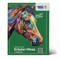 Happy Horse Lecker Snack Kräuter Minze + Leinsamen - Biscuiți cu ierburi și mentă + Semințe de in pentru cai