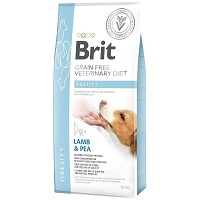 Brit GF Veterinary Diets Dog Obesity miel, mazăre