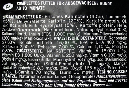 Optimanova Dog Adult Digestive Rabbit & Potato