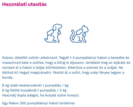 Douxo S3 Calm hab kutyáknak és macskáknak