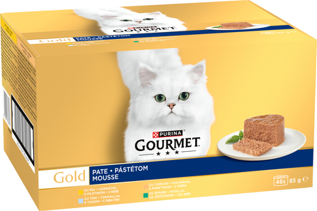 Gourmet Gold Mousse - Pástétom macskáknak - Multipack