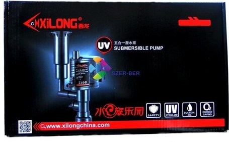 XiLong XL UV lámpás akváriumi vízpumpa és szkimmer