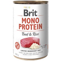 Conservă Brit Mono Protein Beef & Brown Rice