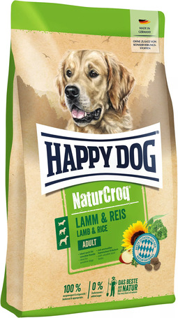 Happy Dog NaturCroq Lamb & Rice száraztáp érzékeny emésztésű kutyák számára