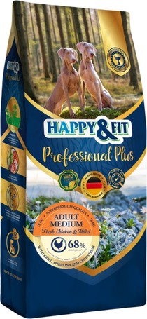 Happy&Fit Professional Plus Adult Medium Fresh Chicken & Millet felnőtt közepes testű kutyáknak