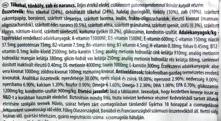N&D Dog Ocean Adult Mini Codfish & Orange | Tőkehalas és narancsos kutyaeledel | Kistestű felnőtt kutyáknak