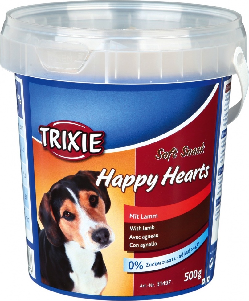 Trixie Soft Snack Happy Hearts cu miel pentru caini - zoom