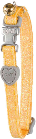 Trixie glitteres macska nyakörv szívecskével és kis csörgővel