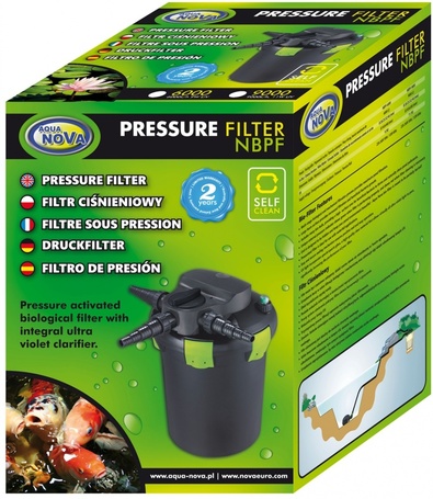Aqua Nova NBPF kerti tavi szűrők salaktalanító ággal