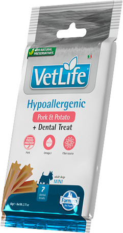 Vet Life Hypoallergenic Pork & Potato + Dental Treat