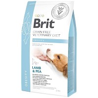 Brit GF Veterinary Diets Dog Obesity miel, mazăre