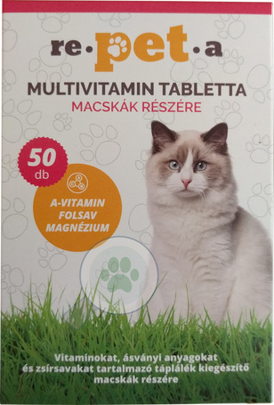 Re-pet-a multivitamin tabletta macskáknak