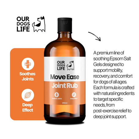 OurDogsLife Move Ease Joint Rub - Epsom sós gél kutyáknak