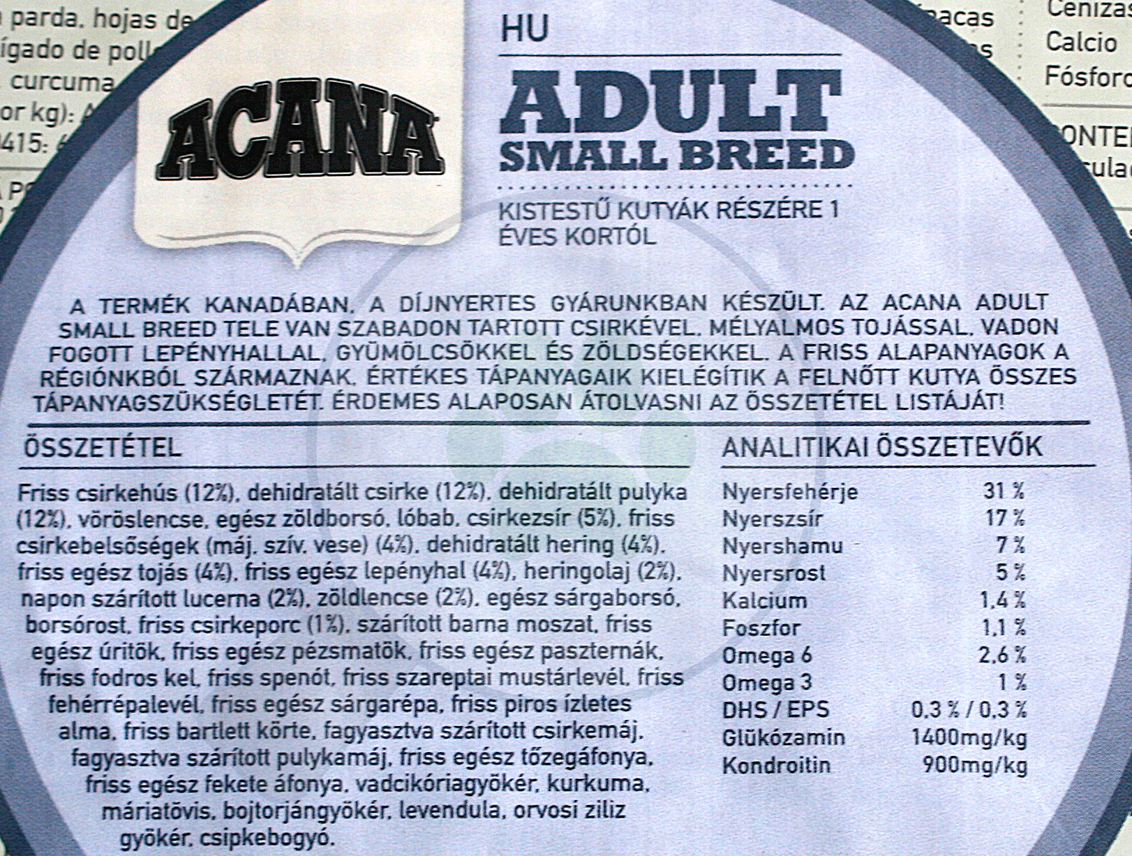 Acana Adult Small Breed - Hrană uscată pentru câini adulți de talie mică