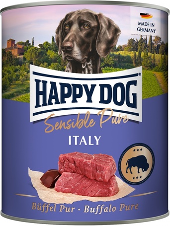 Happy Dog Pur Italy - Tiszta bivalyhúsos konzerv | Egyetlen fehérjeforrás