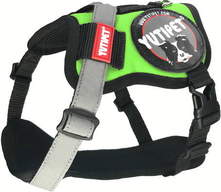 Yutipet RnD párnázott biztonsági kutyahám (Zöld)