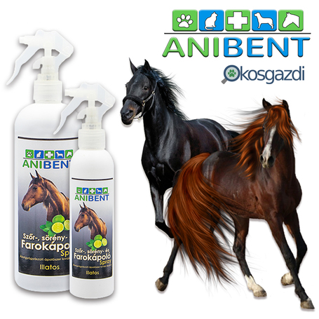 Anibent szőr-, sörény- és farokápoló sampon spray lovak részére - Illatos