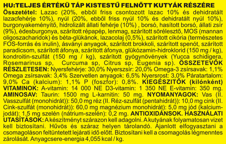 Ambrosia Dog Adult Mini GF Fresh Salmon & Rabbit | Gabonamentes táp kistestű kutyáknak friss lazaccal és nyúlhússal