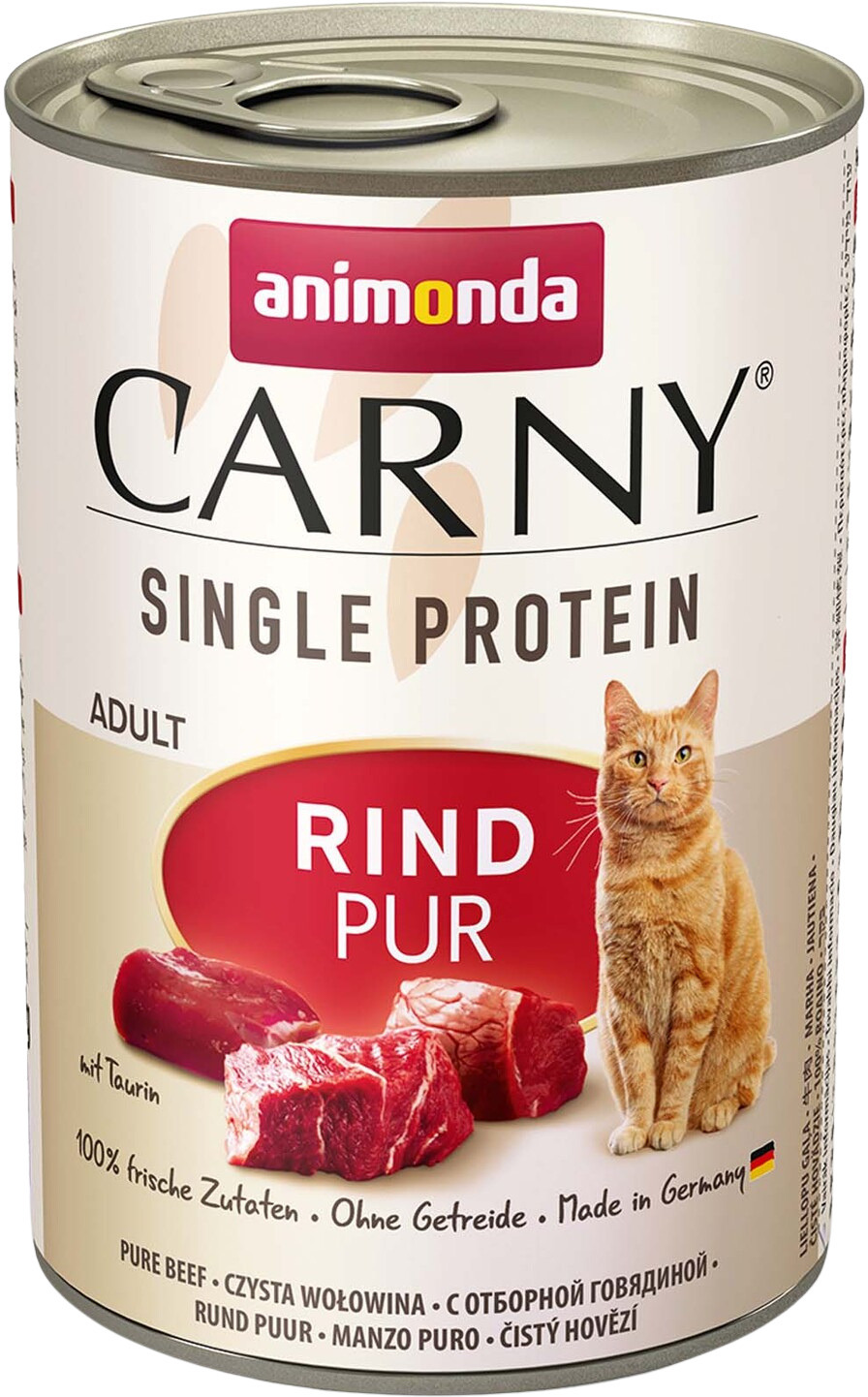 Animonda Carny Single Protein conservă de carne de vită pură pentru pisici