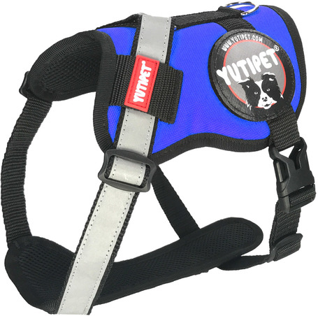 Yutipet RnD párnázott biztonsági kutyahám (Kék)