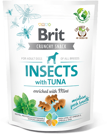 Brit Crunchy Snack Insects with Tuna enriched with Mint