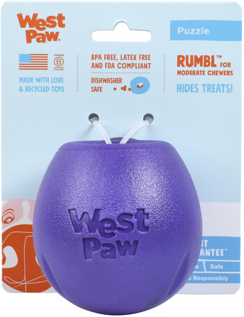 West Paw Rumbl - Jutalomfalattal tölthető labda