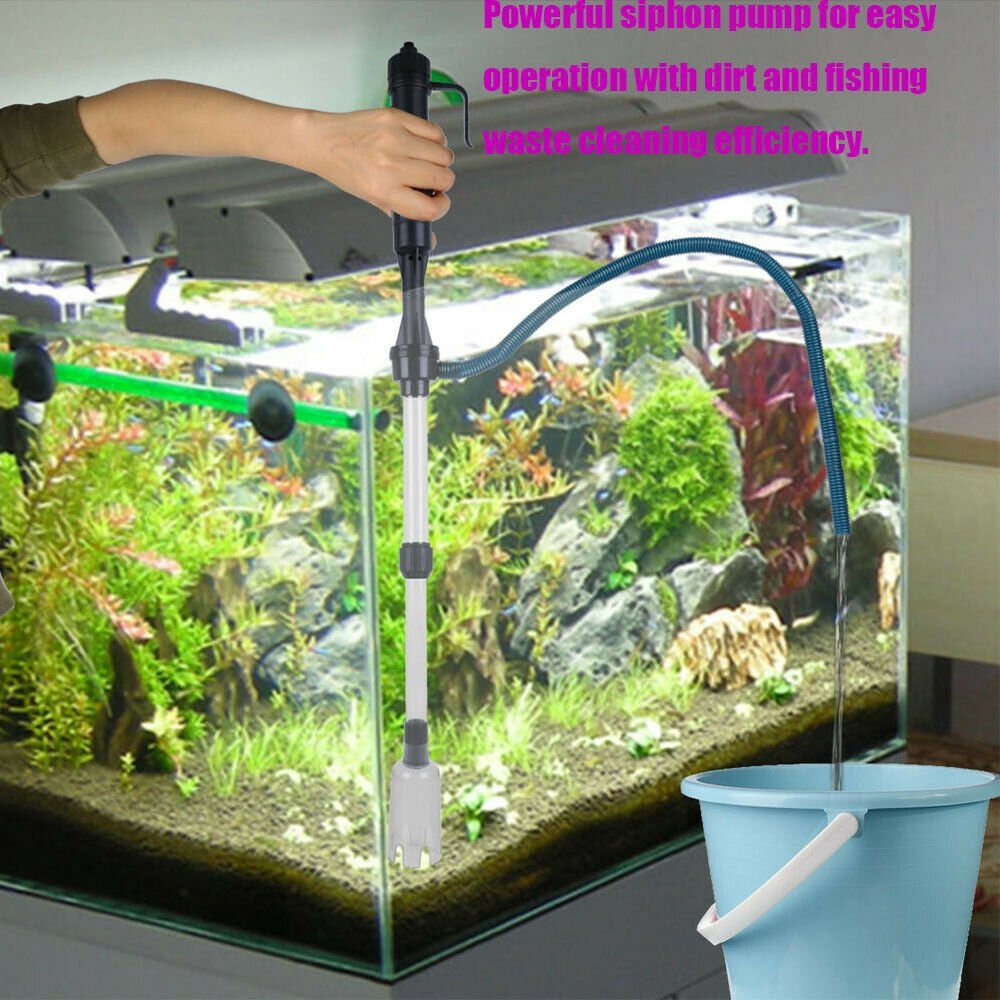 Curățător de substrat motorizat pe baterii pentru acvariu