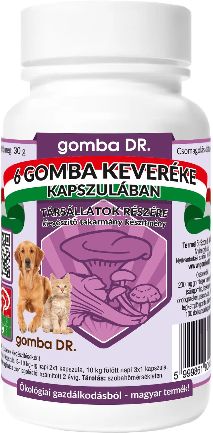 Gomba Dr. capsulă cu amestec de 6 ciuperci