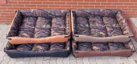 Vízálló és karmolástűrő kutyafekhely, terepmintás