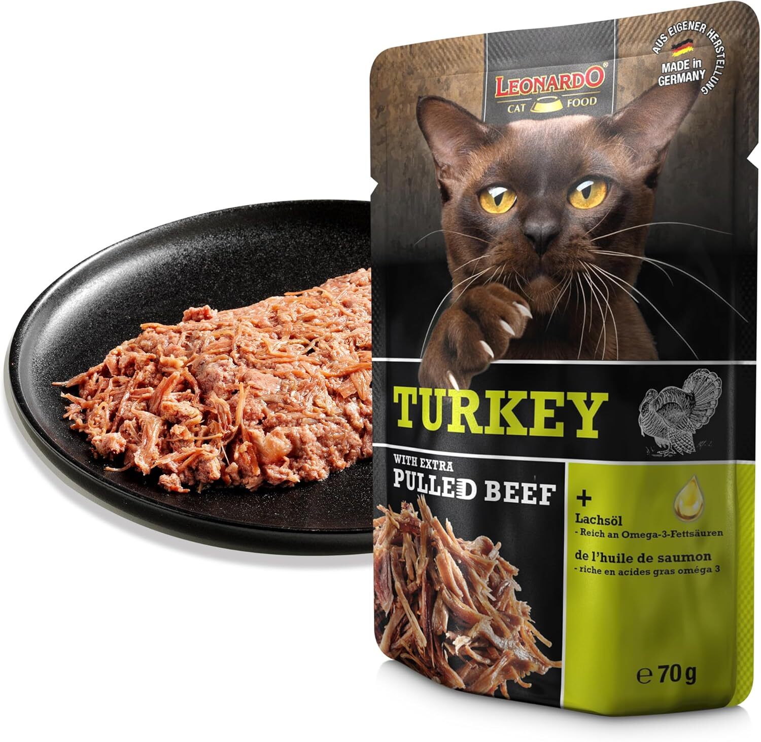 Leonardo Turkey pliculeţ cu curcan si carne de vită fâșii