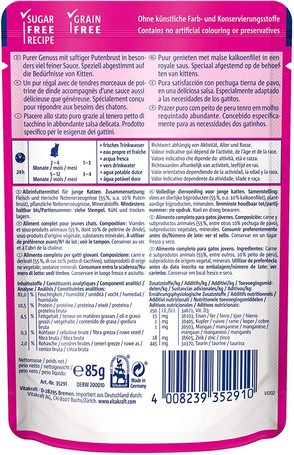 Vitakraft Poésie Délice Junior Turkey szószos eledel macskáknak alutasakban