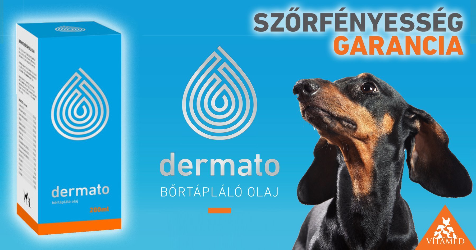 Dermato ulei pentru îngrijirea pielii pentru câini și pisici - zoom