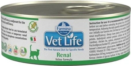 Vet Life macska konzerv renal (12 x 85 g) 1.02